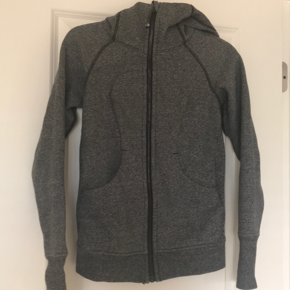 Lululemon Gray Hoodie Zip-up